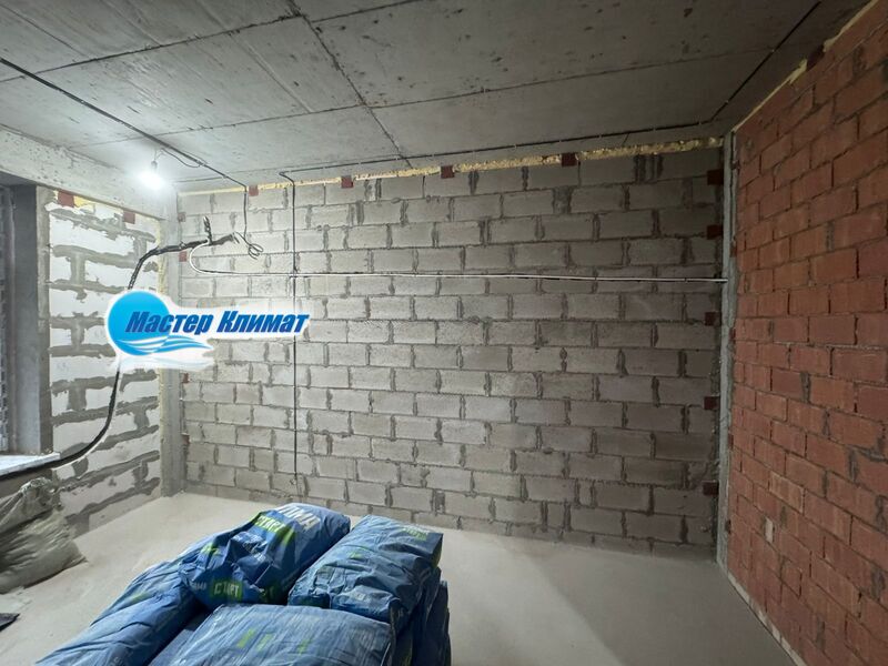 Трасса закладка под кондиционер в квартире