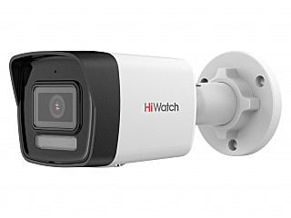 Видеокамера HiWatch DS-I450M(C) с гибридной Smart-подсветкой и встроенным микрофоном